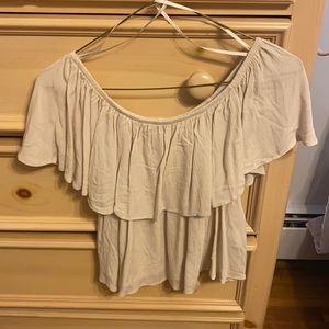 Off the shoulder flowy blouse